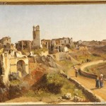 Vasto (Ch), Palazzo D'Avalos, collezione Palizzi. N. Palizzi, Melfi dopo il terremoto del 14 Aprile 1832 - Olio su tela - 36,5x54,5 - Vasto, Pinacoteca